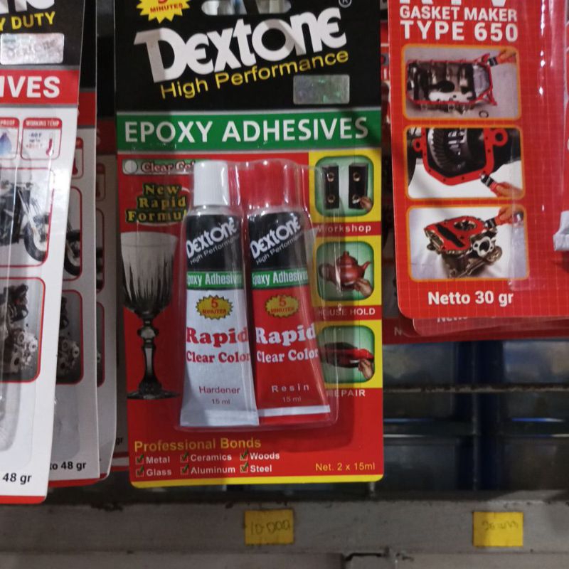 

Dextone Lem Campur| Dextone Lem Epoxy Rapid Cealar Bening 5 menit 30ml