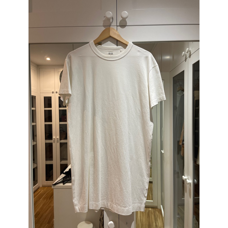 WHITE LOOSE DRESS UNIQLO