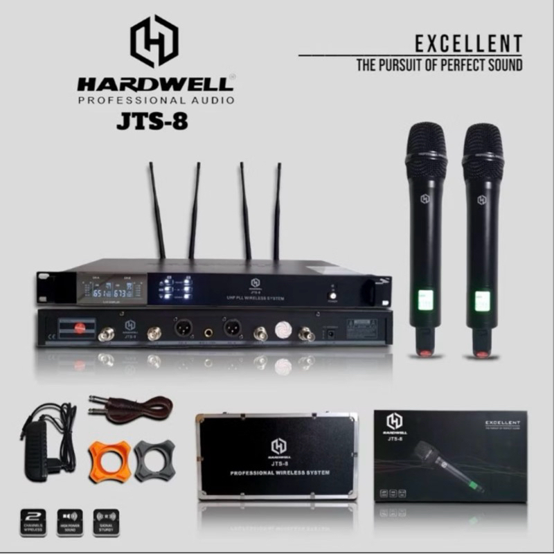 Mic wireless HARDWELL JTS 8 JTS8 Original Mikrofon wireless + HARDCASE