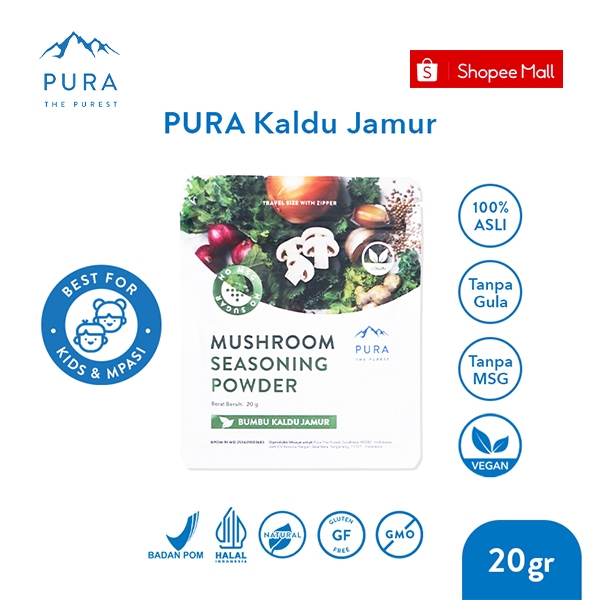 

Pura Kaldu Asli | Bumbu Kaldu Jamur (20gr) - Mushroom Seasoning Powder - Kaldu Mpasi - BB Booster - No Msg - No Gula - Kaldu Serbaguna - Kaldu Jamur Halal