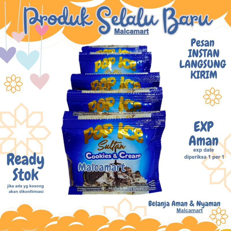 

Pop Ice Sultan Cookies & Cream 10 pcs @23 gram