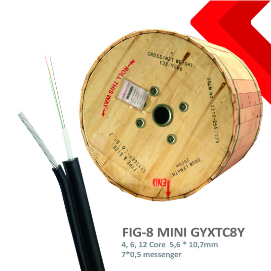 Kabel FO 2 Core Fig 8 1KM