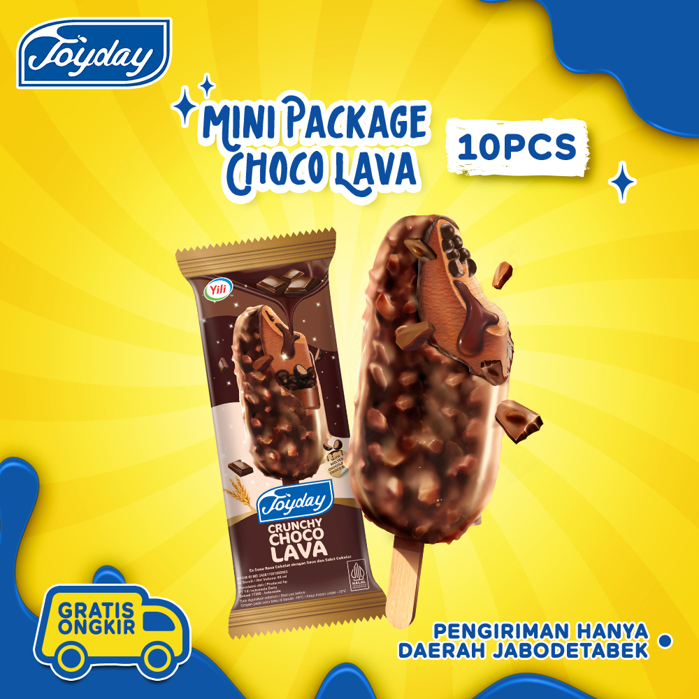 

Joyday Ice Cream Mini Package Choco Lava - 10pcs Es Krim Stik