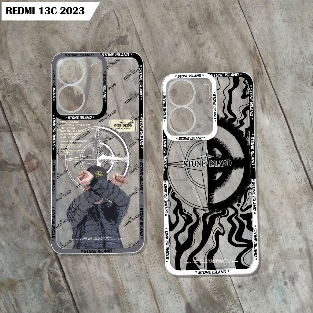 Case Redmi 13C 2023 softcase bening transparant case terbaru 2023 case redmi case stone island CB#7