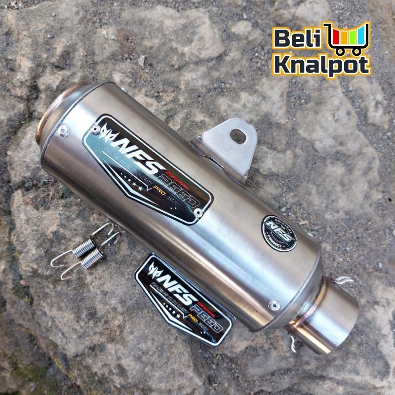 Slincer Knalpot NFSPEED RACING tipe Gp1, Sarangan ¼ inlet 50