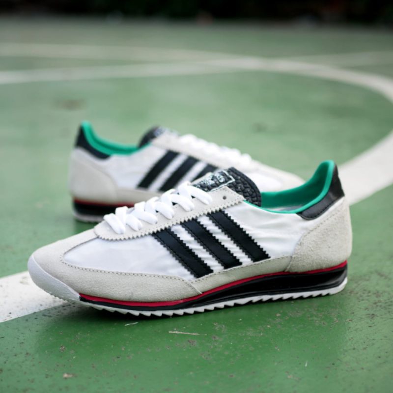 Sepatu Sneakers Pria Adds SL72 White Black Ori Komponen