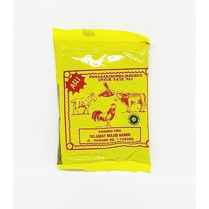 

BUMBU INSTAN PEMASAK SATE SELAMAT 50 GRAM