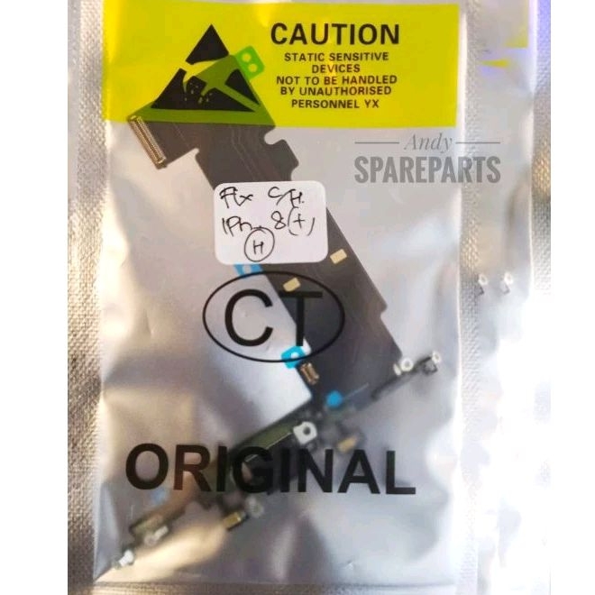 Fleksibel charger iphone 8+ plus konektor charger con cas pcb