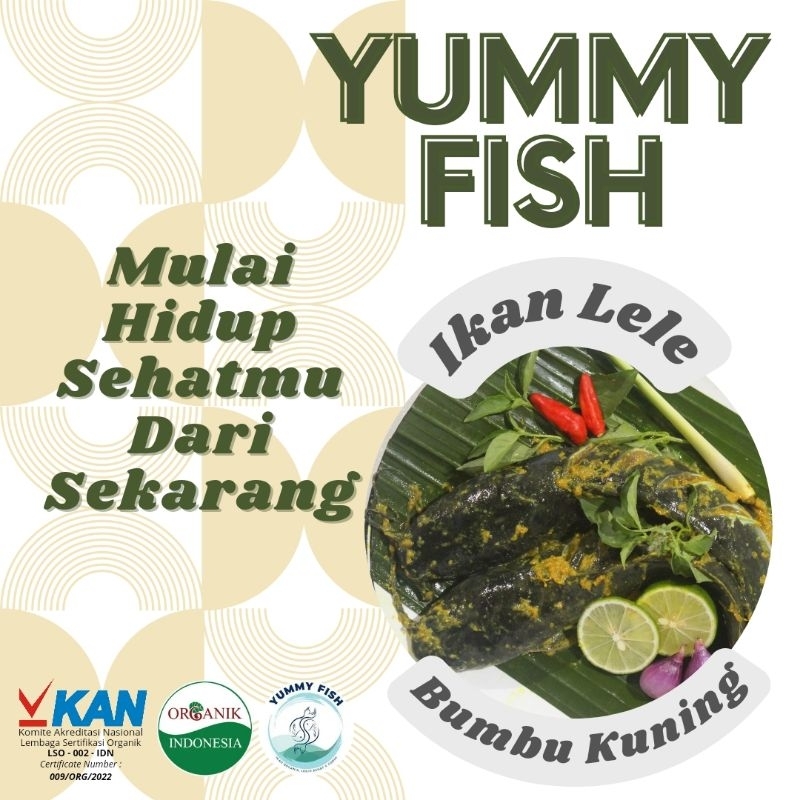 

IKAN LELE KUALITAS ORGANIK BUMBU KUNING 400 - 500 gram