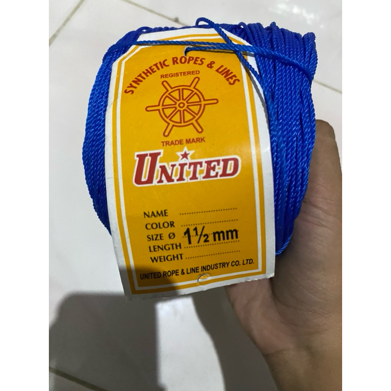 TALI TAMBANG 1 1/2MM UNITED/ TALI TAMPAR 1 1/2MM
