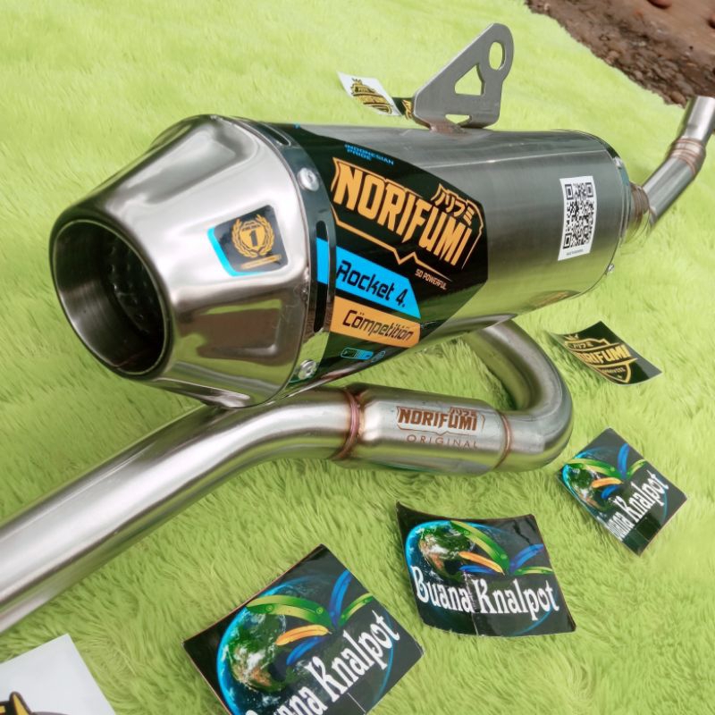 Knalpot norifumi rocket 4 kompetisi crf klx dtracker wr tiger trail scorpio trail viar cross trail 1