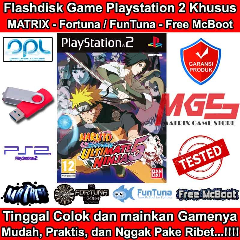 Flashdisk Game PS2 PS 2 Naruto Shippuden - Ultimate Ninja 5