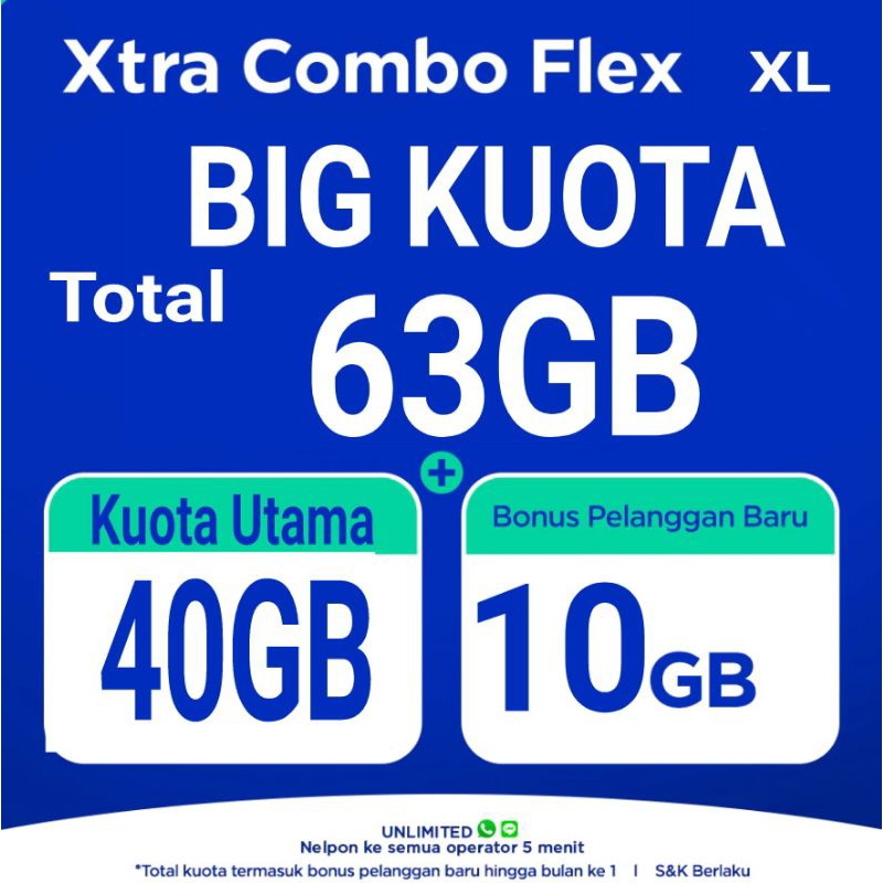 KARTU PERDANA XL XTRA COMBO FLEX XL 4+ MURAH TERLARIS GRATIS TELPON DAN SMS SEPUASNYA KE SESAMA XL