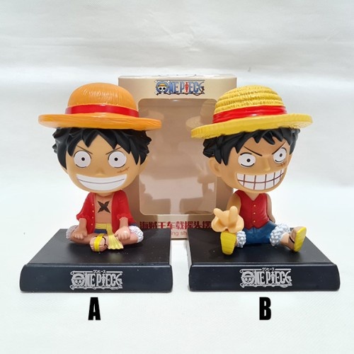 Action Figure Pajangan Dashboard Mobil Figure One Piece Luffy One Piece