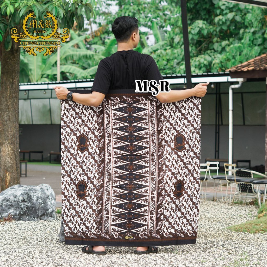 Sarung Batik M&R Original Pekalongan Elegan Motif Muhibbin Kain Katun Premium Super