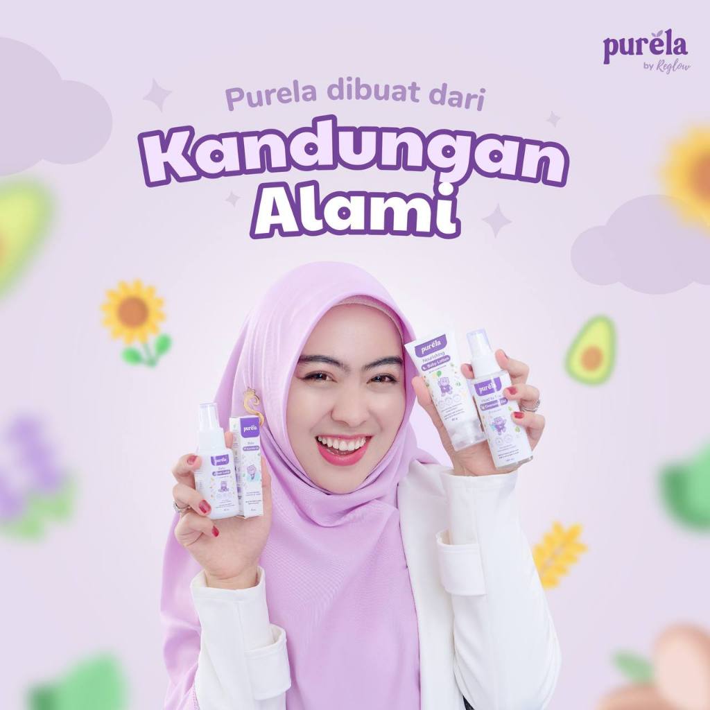 Purela by Reglow Paket KiddyGlow Sabun Bayi Baby Hair Lotion Night Oil Body Lotion Anak balita BPOM