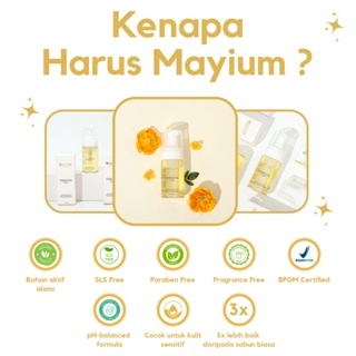 Mayium Feminine Wash Foam Based pH Balance 40ml - Pembersih Kewanitaan