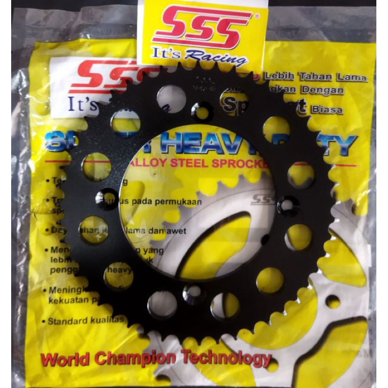 GEAR SSS BLACK KLX 428 - 52 T