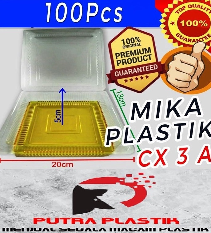 

Best terlaris MIKA KUE PLASTIK TEBAL UNTUK KEMAS KUE AN MAKANAN X 3 A ISI 1 MSA