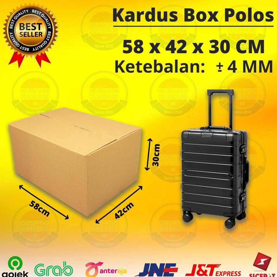 

Promo Akhir Pekan Diskon Besar Tunggu Anda Kardus Karton Box Besar 58x42x3 CM Kotak Dus Packing Jumbo Kokoh Polos