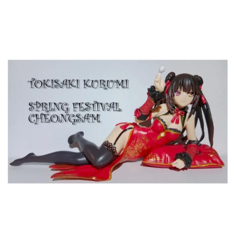 Date a live action figure Tokisaki kurumi Spring festival Cheongsam