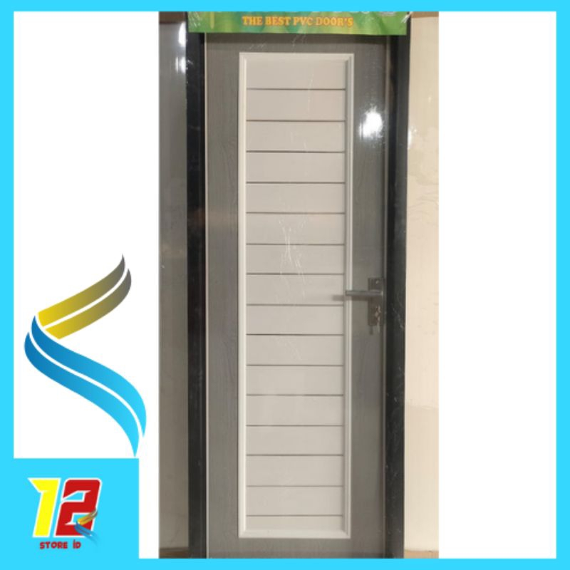 Mydoor Engkol - Pintu Kamar Mandi Pvc Panel Kunci Luar Dalam