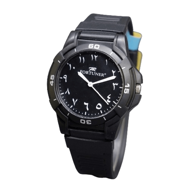 FORTUNER JA 806 Jam Tangan Pria Rubber Angka Arab