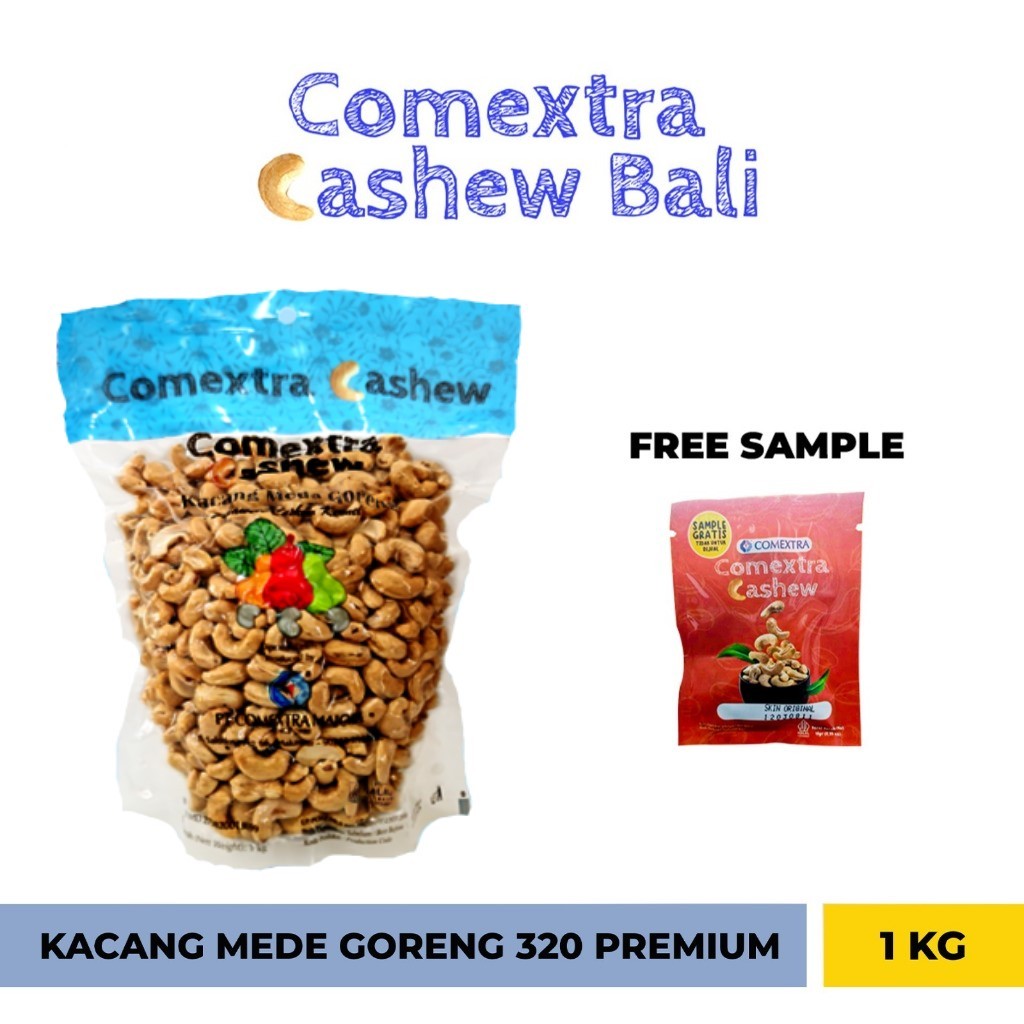 

Kacang Mede Comextra Goreng 1 Kg Utuh 320 Premium - Mete Mente (Bali)