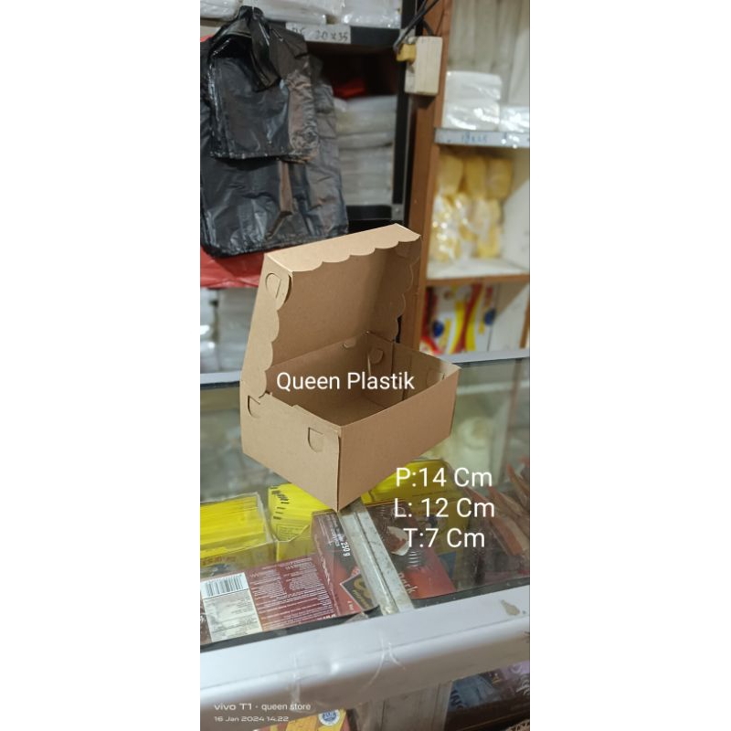 

Dus Snack Kraft 15*11*7 Cm Harga Per 10 Pcs