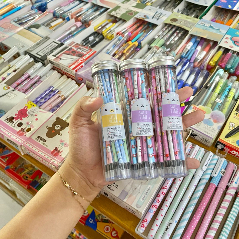 12 PCS REFILL PULPEN GEL REFILL BOLPEN GEL / REFILL PULPEN GEL TABUNG