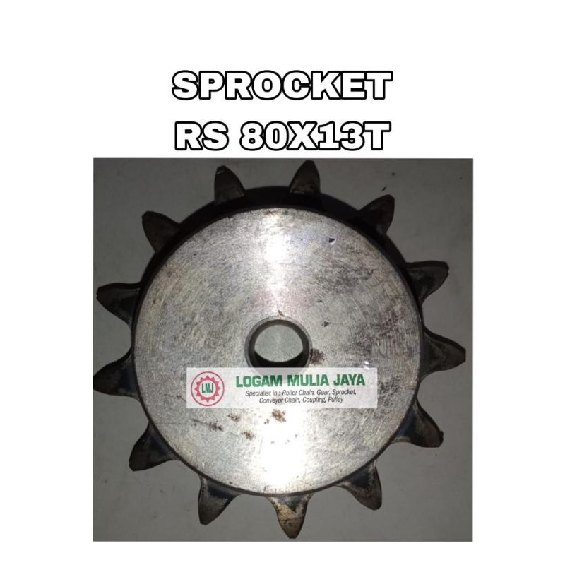 SPROCKET RS 80 SINGLE GIGI 13 SPROCKET RS 80X13T GEAR GIR RS 80X13T RS 80X13T