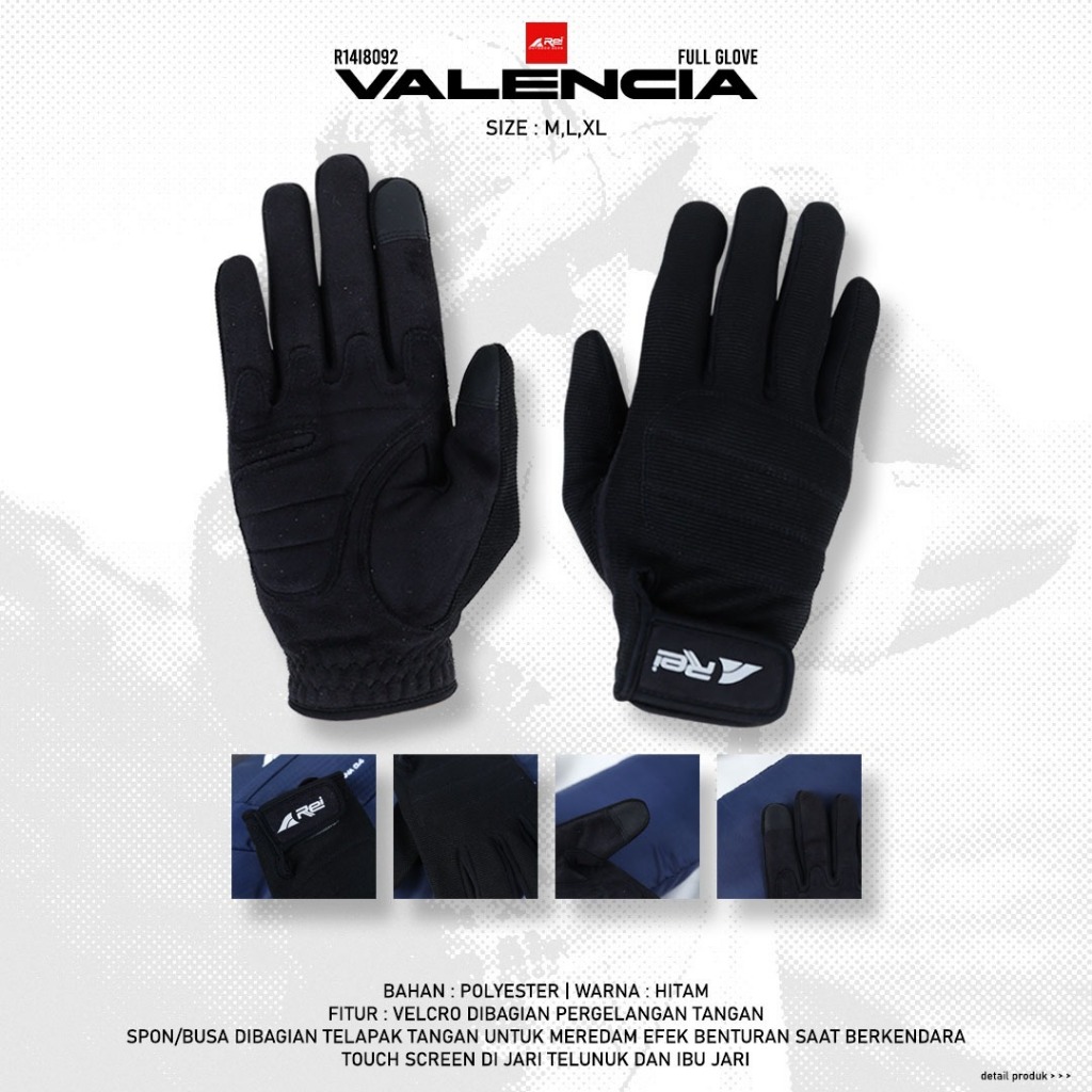 Sarung Tangan Valencia Full Glove Arei Outdoorgear