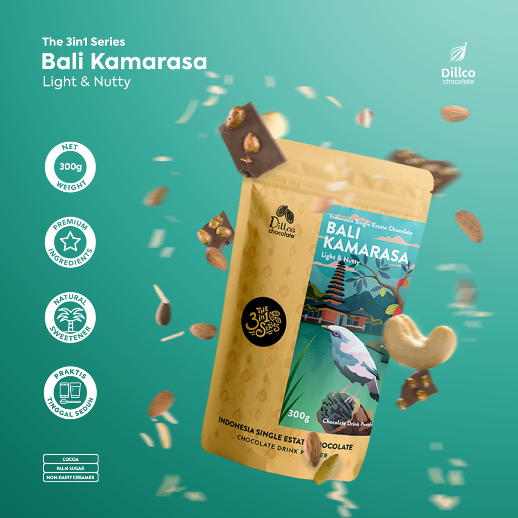 

DILLCO CHOCOLATE - 3 in 1 Series 300 Gram BALI KAMARARASA