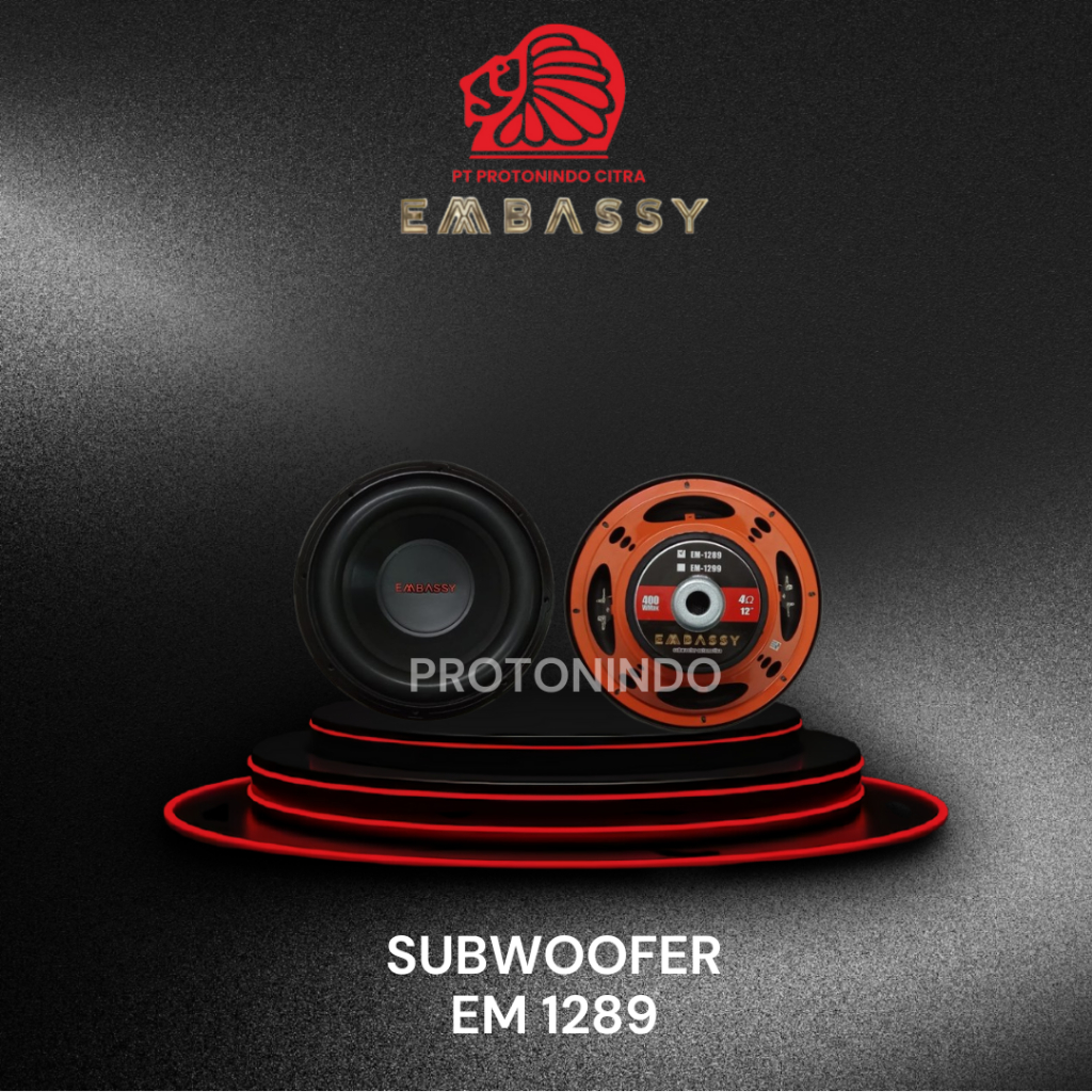 Subwoofer 12 Inch - Embassy EM 1289