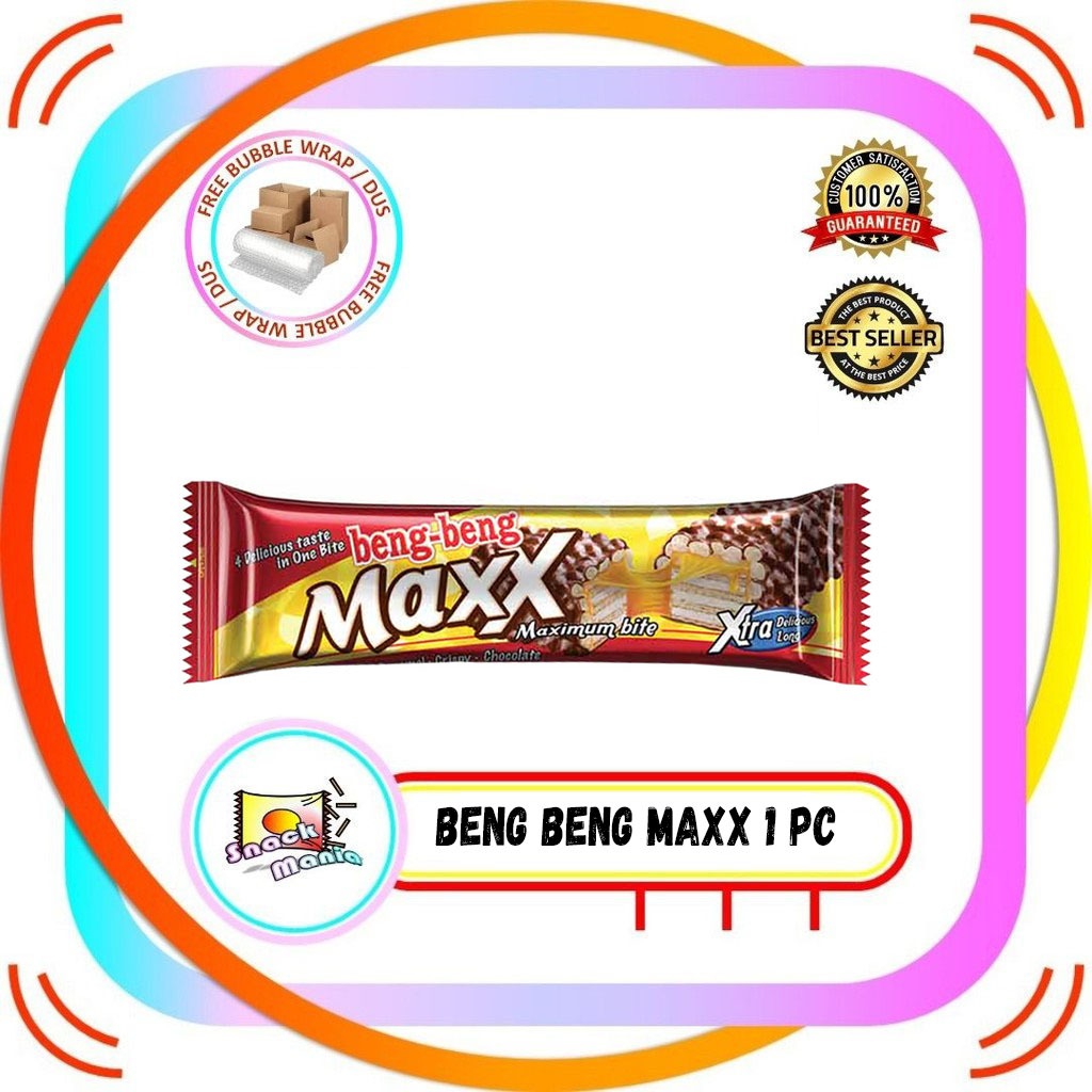 

Beng Beng Maxx Maximum Bite Wafer Caramel Chocolate Xtra Long ~ 32 gr