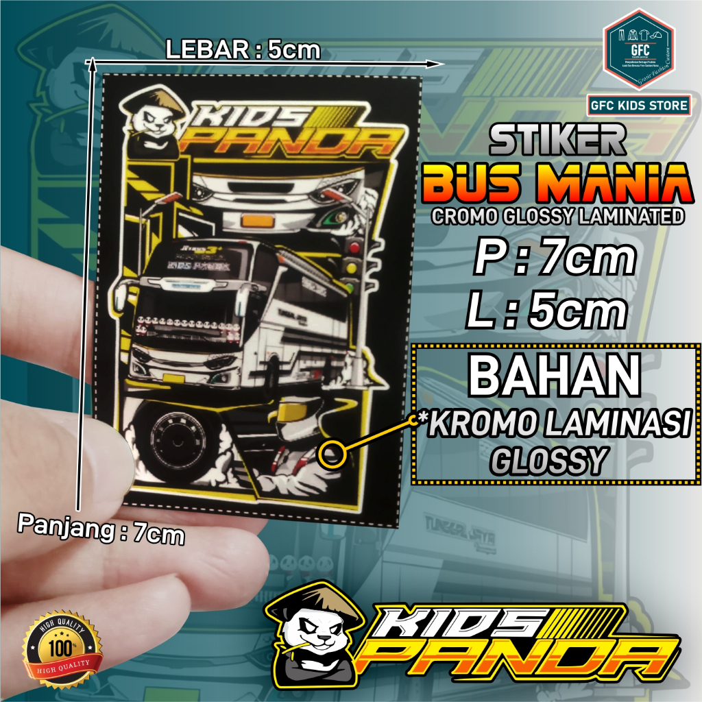 

STIKER JET BUS MANIA GLOSY