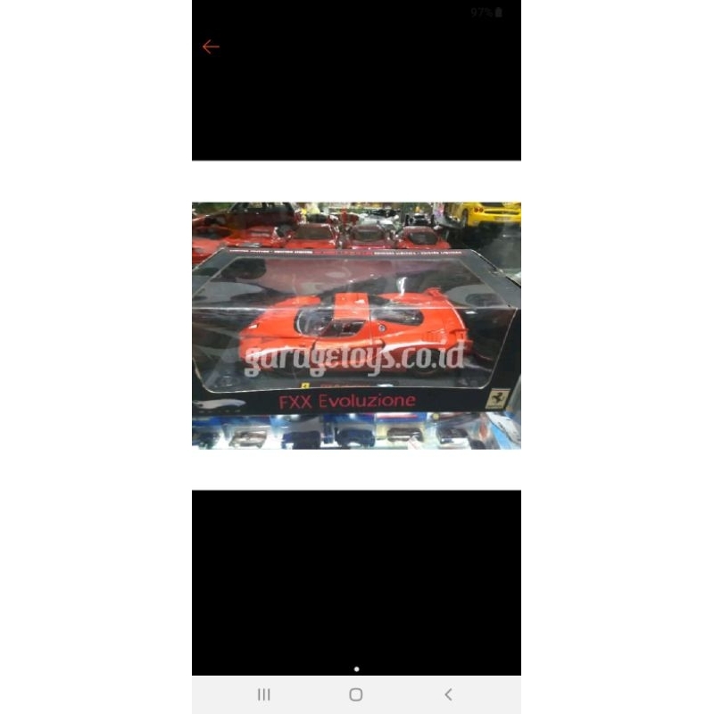 Hotwheels Elite 1:18 Diecast Ferrari FXX Evoluzione