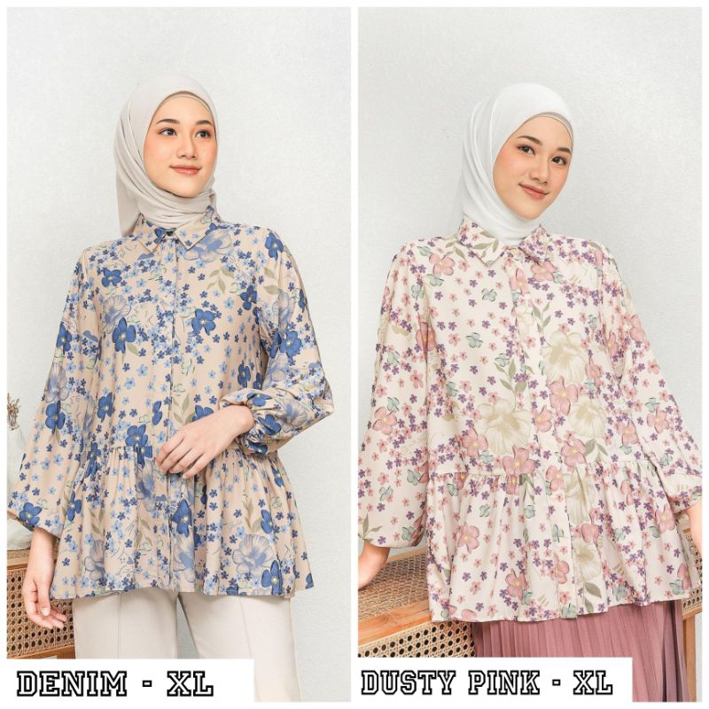 Chloe Shirt by Geulis | Mermaid Deep Sea Blouse by Geulis | Dusty Pink