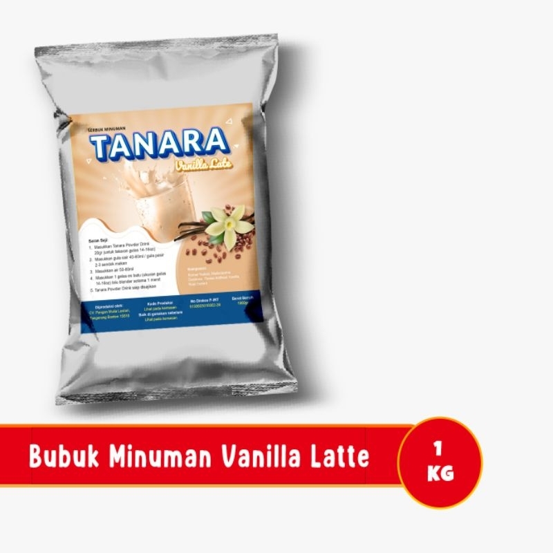 

Bubuk Minuman Vanilla Latte 1kg- Serbuk Minuman Tanara