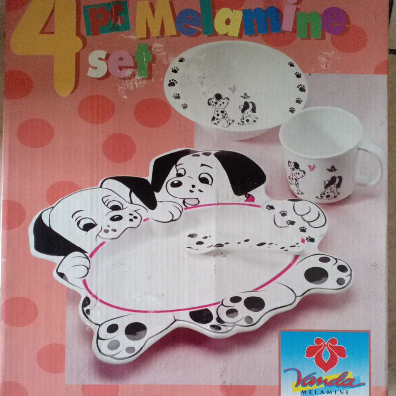 Vanda Melamine Set Perlengkapan Makan Bayi 101 Dalmatians