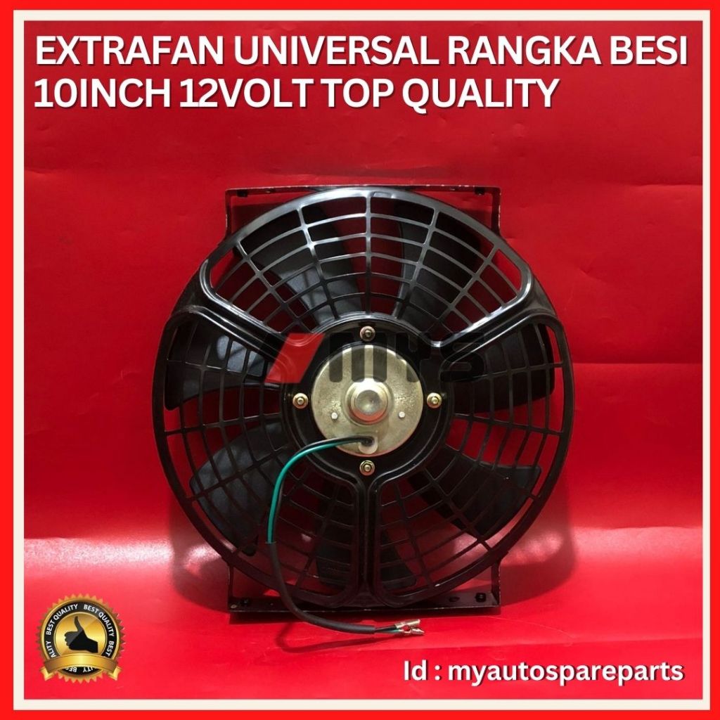 Kipas Tambahan AC Mobil Universal 10 Inci 12 Volt