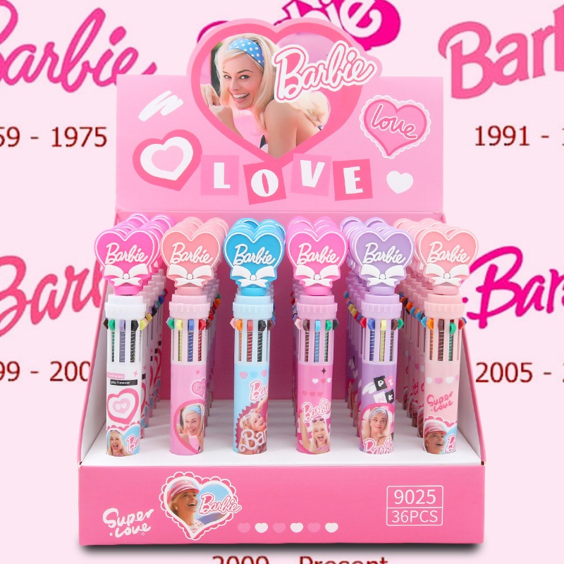 

Pen Ballpoint Pulpen anak karakter barbie 10 tinta warna lucu U029