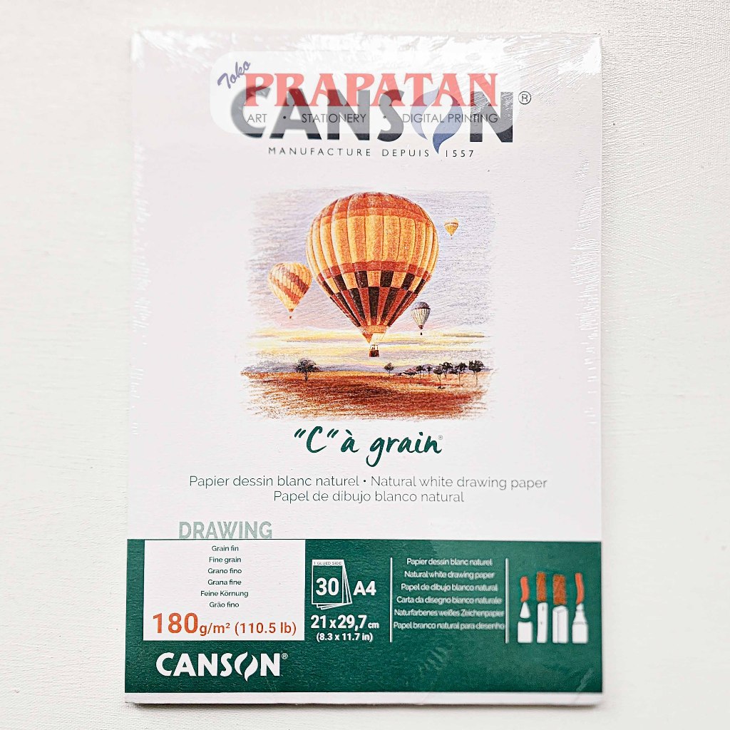 

Canson Ca grain Sketchbook A4 Natural White Drawing Book | Buku Gambar