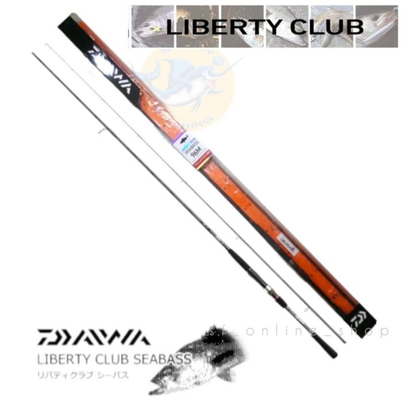 Joran DAIWA LIBERTY CLUB SEABASS 86 90 96M /ML /L Pilih Variasi - LBT C S 86L