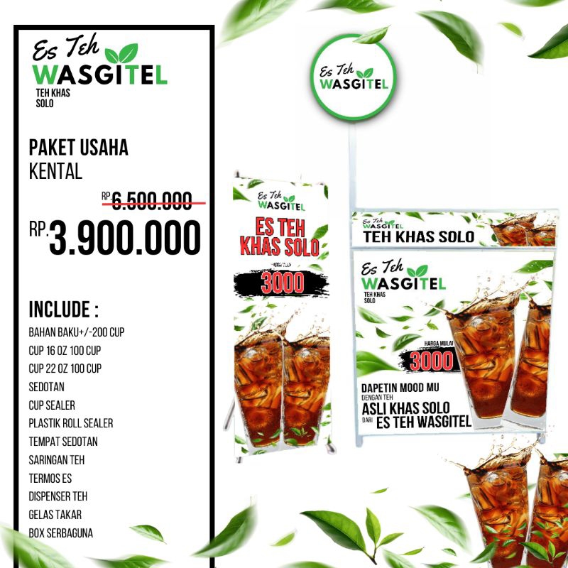 

PAKET USAHA Es Teh Khas Solo