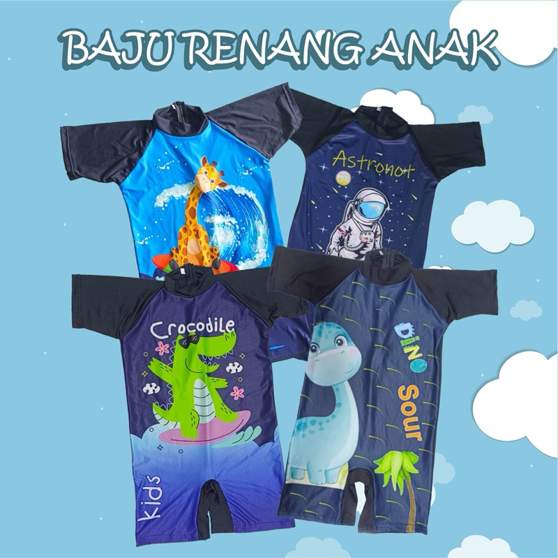baju renang anak laki laki & perempuan  2-10tahun