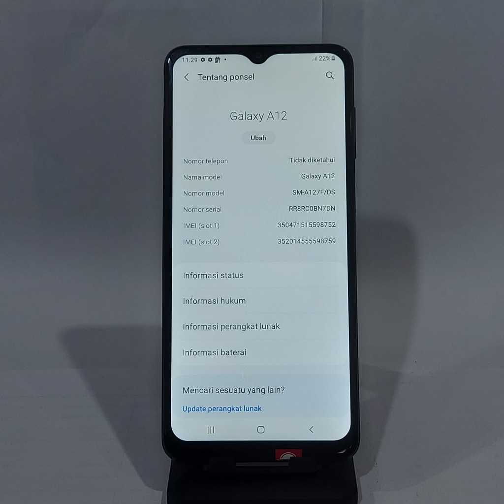 Samsung A12S 4G 4/128 Second 2nd Bekas
