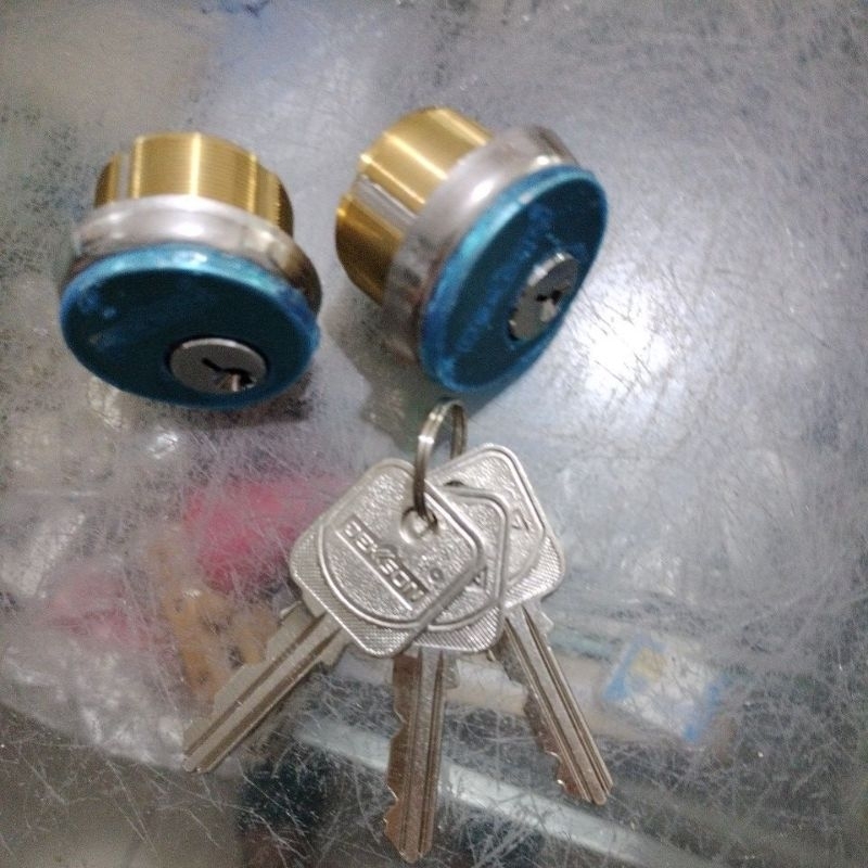 silinder kunci aluminium untuk pintu kaca Dekson