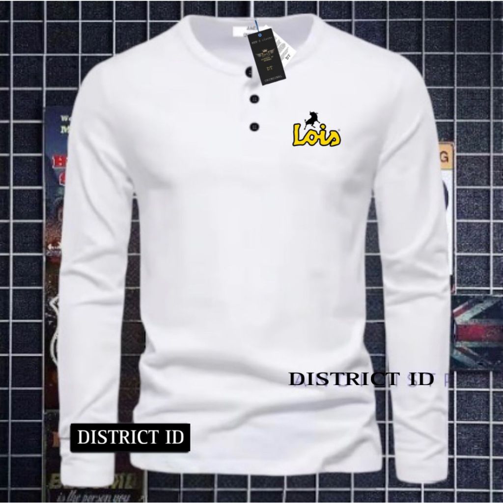 kaos kancing lengan panjang pria/kaos kancing t-shirt murah/kaos kancing pria terlaris/kaos kancing 