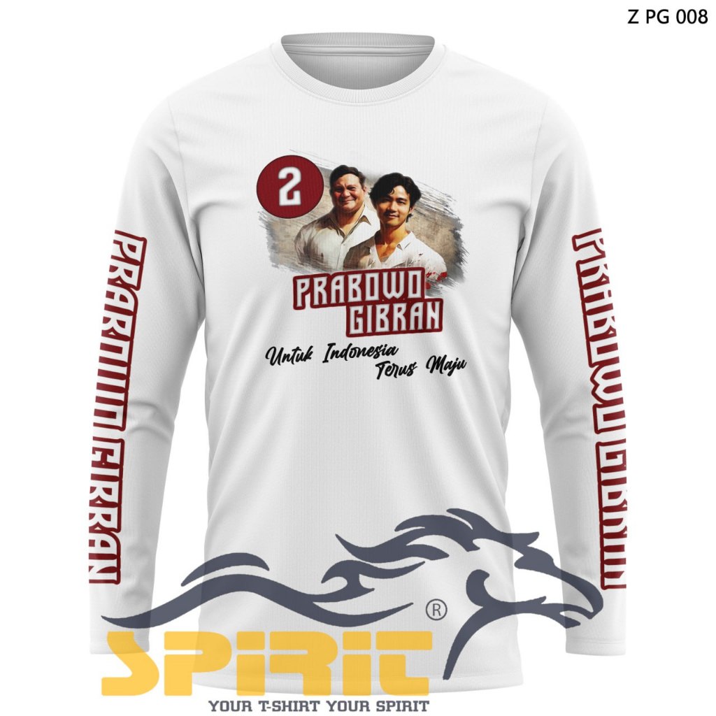kaos prabowo - kaos prabowo gibran - kaos prabowo gibran 2024 katun premium